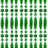Vliegengordijn op maat: kralen recht groen transparant